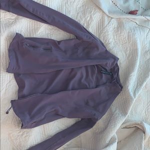 purple 90 degree zip-up athletic jacket